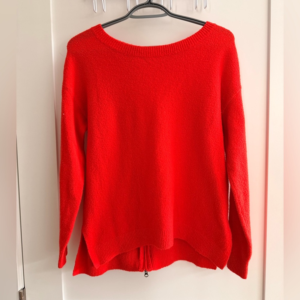 Caslon Off-the-Shoulder Bright Red Sweater